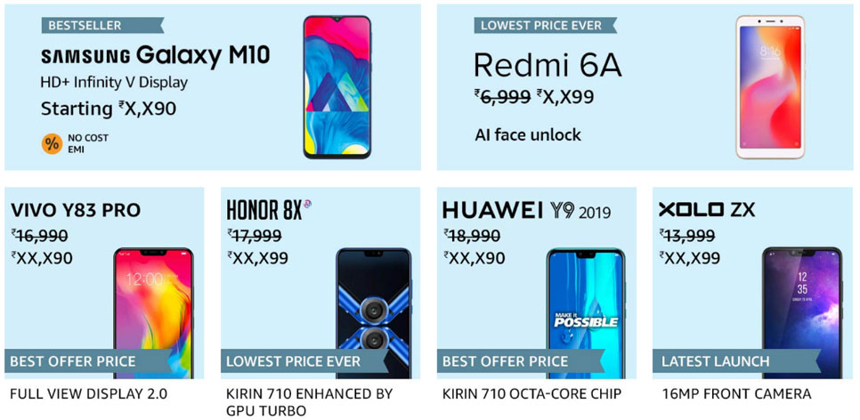 Samsung Galaxy M10 Amazon summer sale 2019