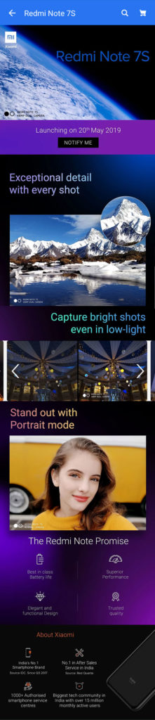 Redmi Note 7S Flipkart Sale