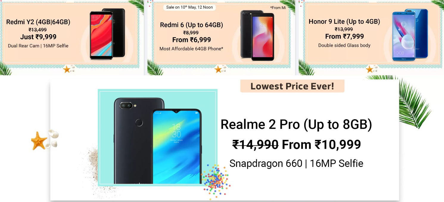 Redmi Y2, Redmi 6, Realme 2 Pro..