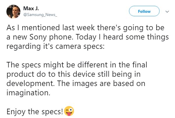 Sony upcoming smartphone
