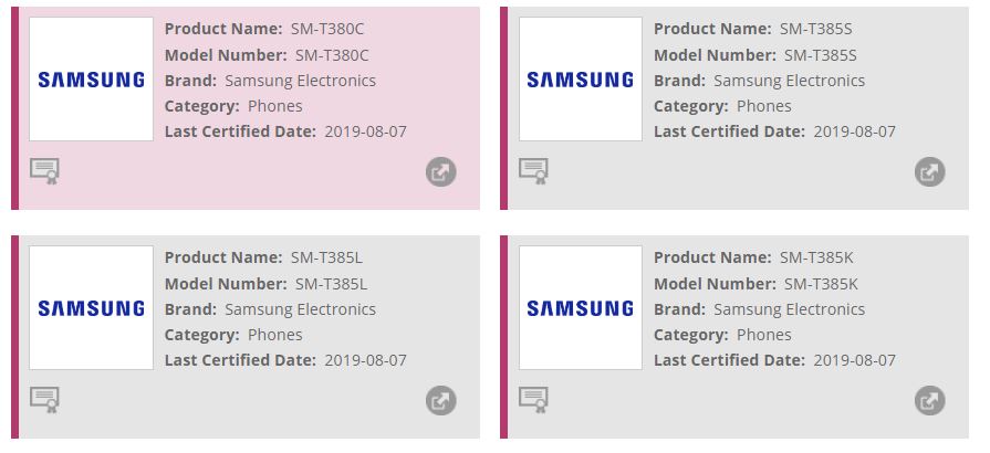 Samsung Galaxy Tab A 8.0 (2017) Android P