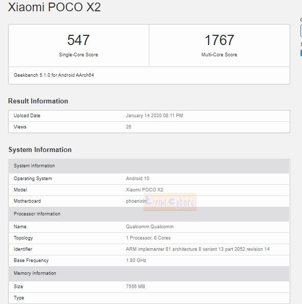 Poco X2 Android 10
