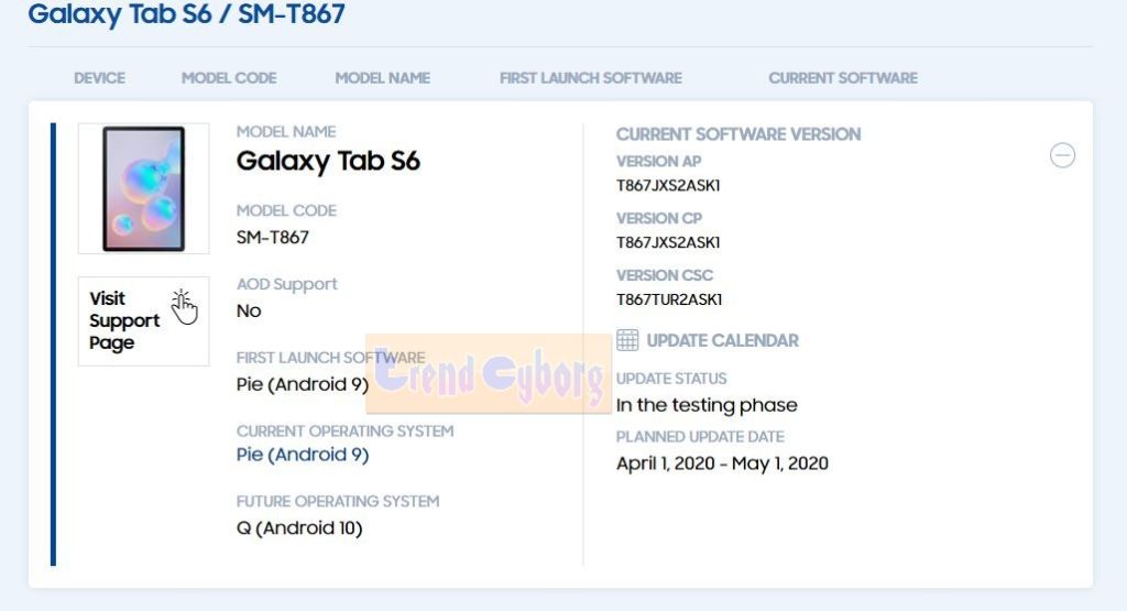 Galaxy Tab S6 Android
