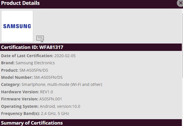 galaxy A50 Android 10