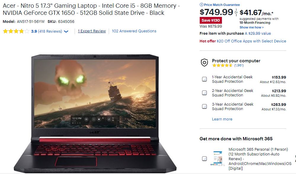 Acer Gaming Laptop