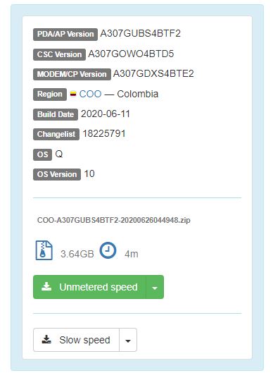 Galaxy A30s Android 10