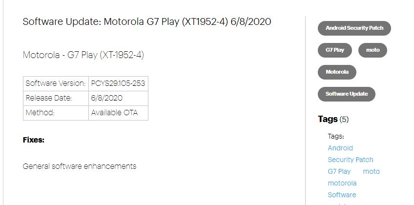 Motorola G7 play Sprint