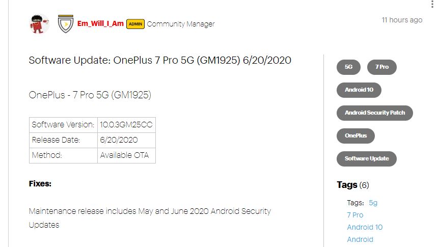 OnePlus 7 pro 5G Sprint
