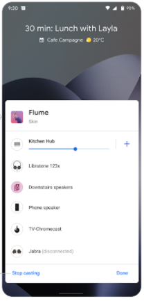 Android 11 output switcher