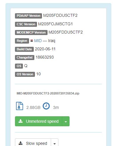 Galaxy M20 Android 10