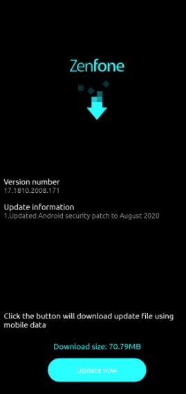 Asus Zenfone 6 Update