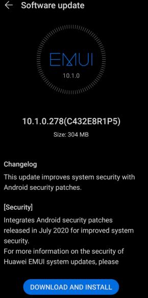 Huawei Mate 20 Update