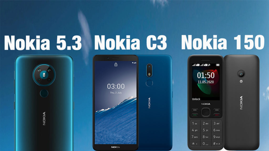 Nokia 5.3 Nokia C3 Nokia 150