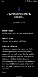 Nokia 7.1 plus update