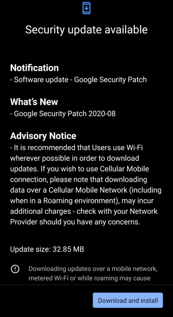 Nokia 9 Pureview Update