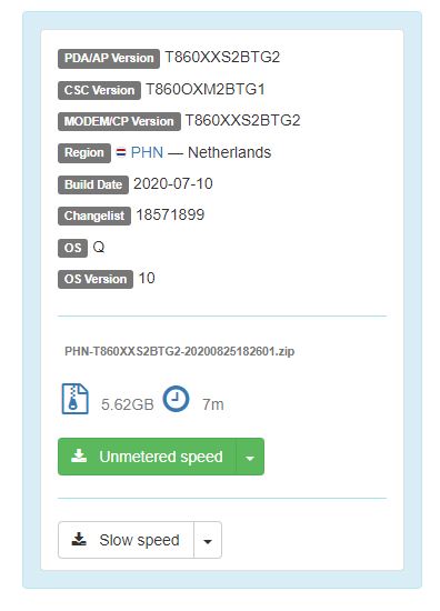 Samsung Galaxy Tab S6 update