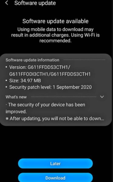 Galaxy J7 Prime 2 Update