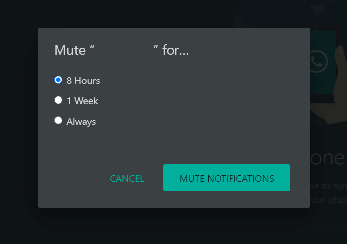 always mute whatsapp