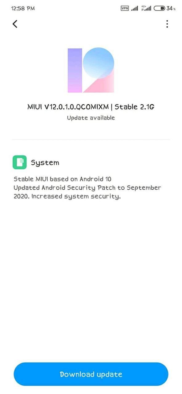 Redmi Note 8 miui 12