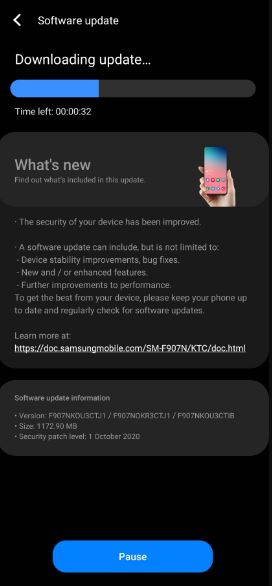 Samsung Galaxy Fold One Ui 2.5