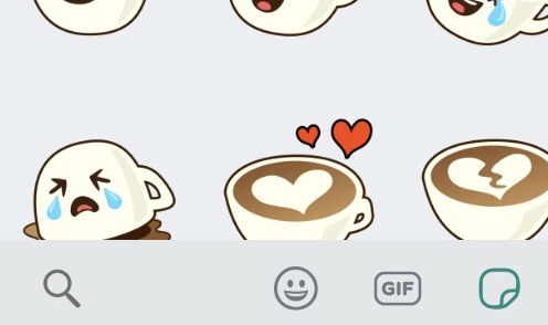 Whatsapp Sticker Search Button
