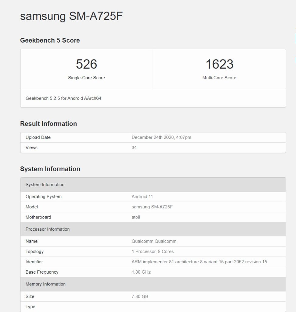 Samsung Galaxy A72 4G