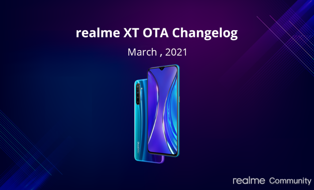 Realme XT March OTA update