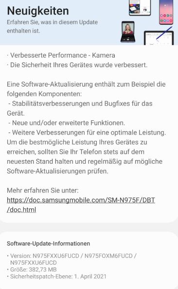 Samsung Galaxy Note10 5G Android 11