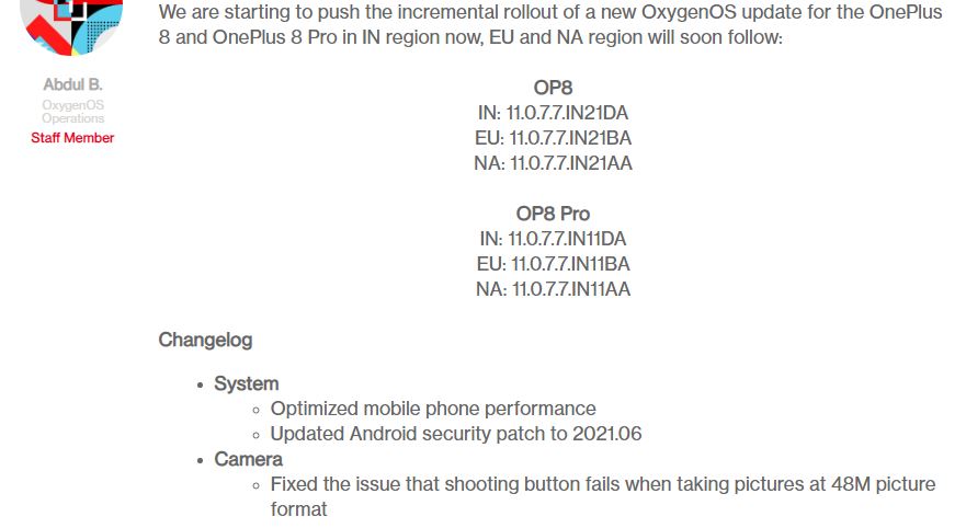 Oneplus 8 5g Android 11