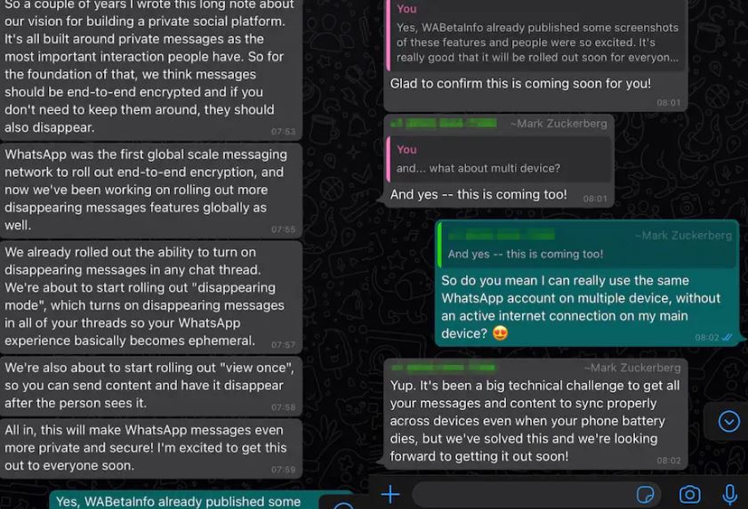 Whatsapp Disappearing Mode feature