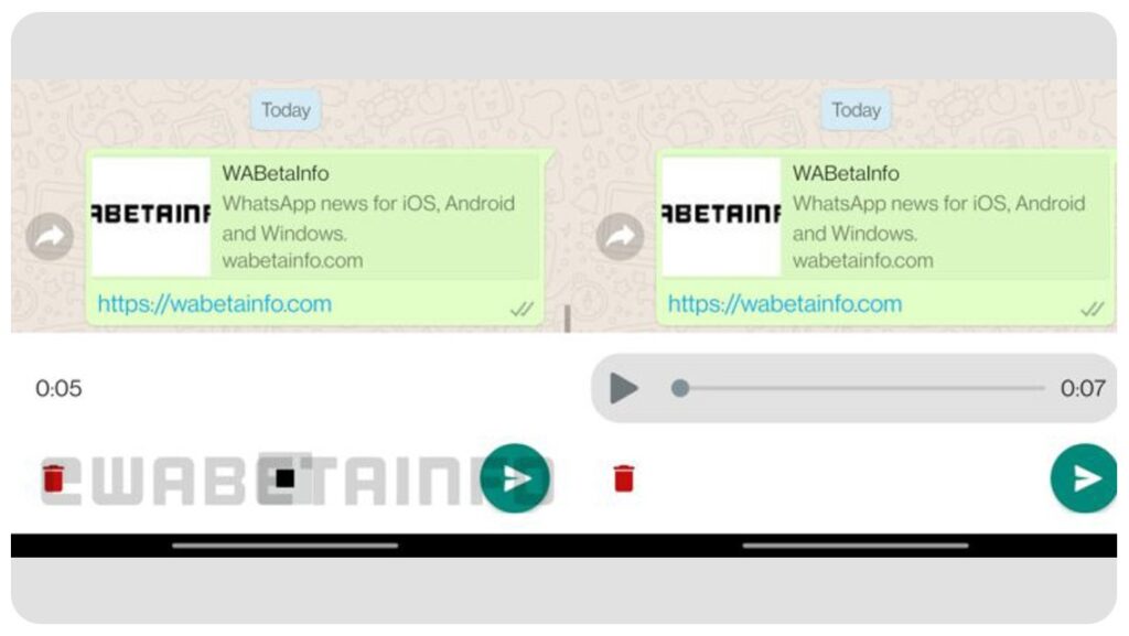 Whatsapp review voice message