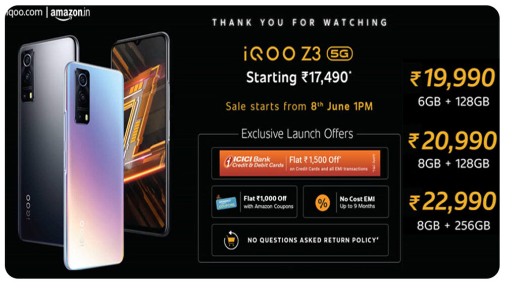 iQoo Z3 5G Amazon