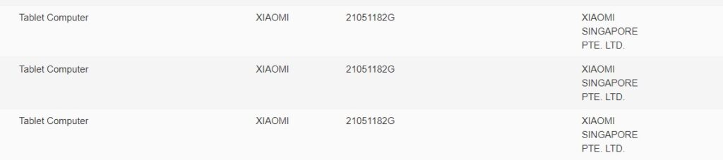Xiaomi 21051182G specs