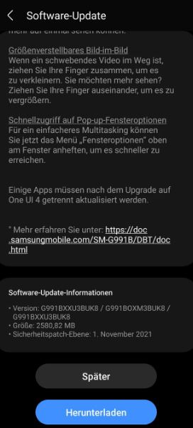 Samsung Galaxy S21 5g Android 12